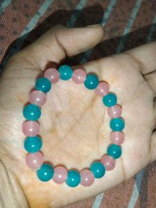 Plain Two Color Beads Bracelet