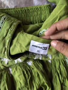 Green Kurta Set