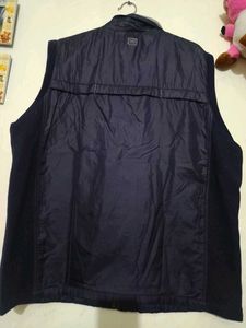Sleeveless Navy Blue Jacket