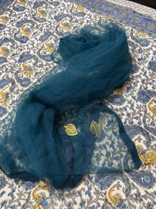Elegant Teal Ethnic Gown