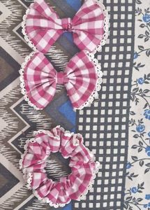 Checkered Tote Bag Set