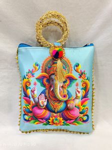 Ganesha print bangle handle bag