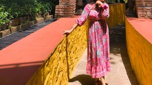 Pink Paisley Maxi Dress
