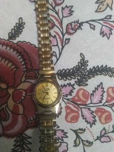 Elegant Gold-Tone Ladies Watch