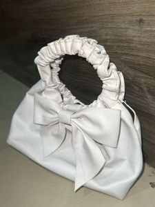 White Bow Handbag