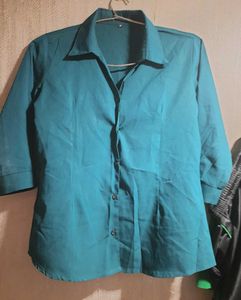 Green Button-Down Shirt