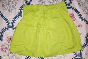Lime Green Cropped Jacket and Skirt