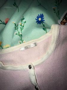 Cute Pink Cardigan Sweater