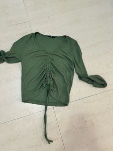 Green String Top