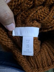 H&amp;M Brown Ribbed Sweater