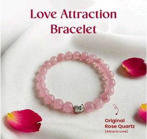 Natural Rose Quartz Crystal Bracelet