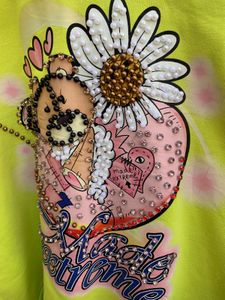 Premium dimands Handmade Neon Graphic Hoodie