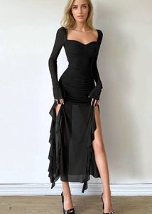 Elegant Black Maxi Dress