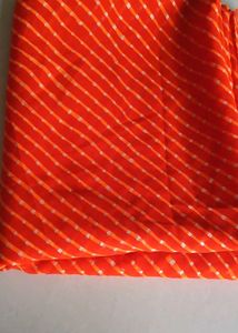 Gorgeous Orange Georgette Saree With Same Blouse