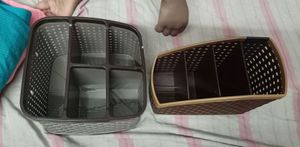 combo plastic storage tray