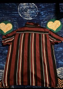 People Slim Fit Striped Shirt