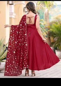 Full Flair Anarkali Gown With Dupatta