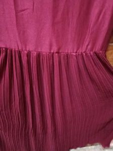 1-TimeUsed AhikaBrand Maroon FloorLength Frok-Dupa