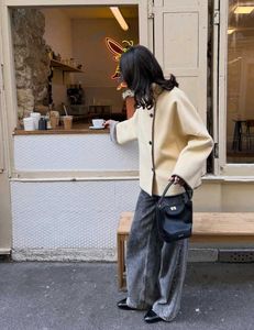 Stylish Cream Woolen  Coat