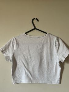 white cropped top for women
