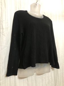 Genuine Black Long Sleeve Top