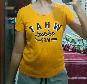 Yellow Womens Graphic Tee