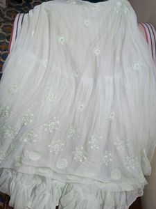 A Mint Green Floral Gown .