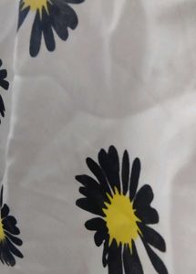 White flower printed shirt