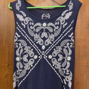 Printed Tunic Top