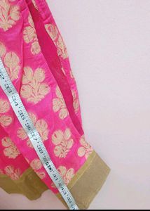 Pink &amp; Gold Embroidered Suit Set