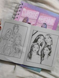 BLACKPINK Diary And Coloring Book With Stickers