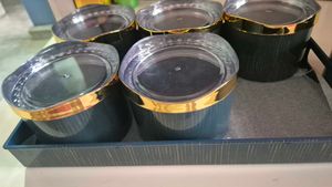 Dry Fruit Jars With Tray