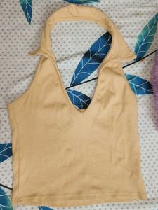 Tan Halter Tank Top