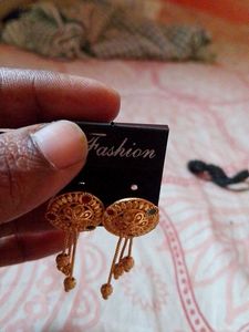 Gold Tone Dangle Earrings