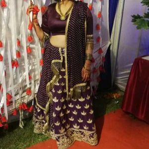 Designer Purple Readymade Lehanga Choli