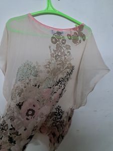The Kaftan Company Cream Kafta Large UK 16-18