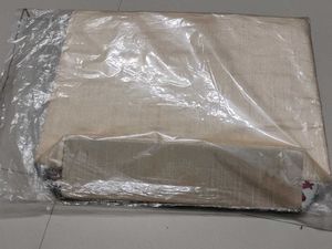 Cream Tote Bag With 2 Chain