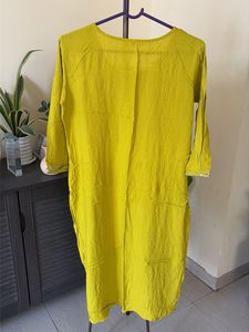 Fluorescent Green Embroidered Kurta