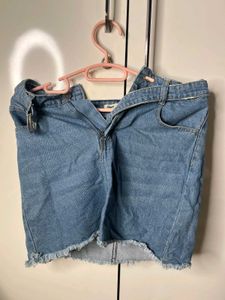Denim Mini Skirt