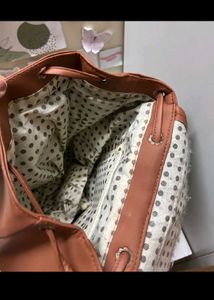 Brown bagpack