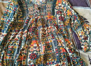 Boho Floral Print Top✨👀