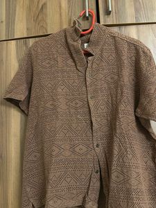 Brown Patterned Shirt