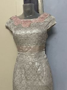 Korean Silk Silver Bodycott One Piece