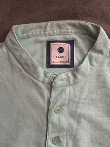 Casual Band Collar Polo Shirt