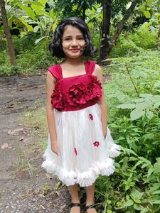 Festive Floral Party Dress