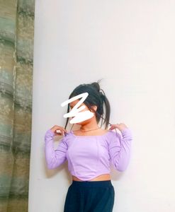 Square - Neck Crop Top 💜