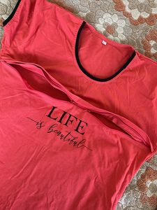 Maternity Top &amp; Bottom Set With Zip