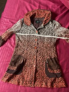Raffy Sheer Leopard Print Jacket