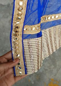Royal Blue Heavy Embroidery Anarkali lehanga