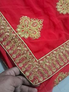 Elegant Embroidered Saree
